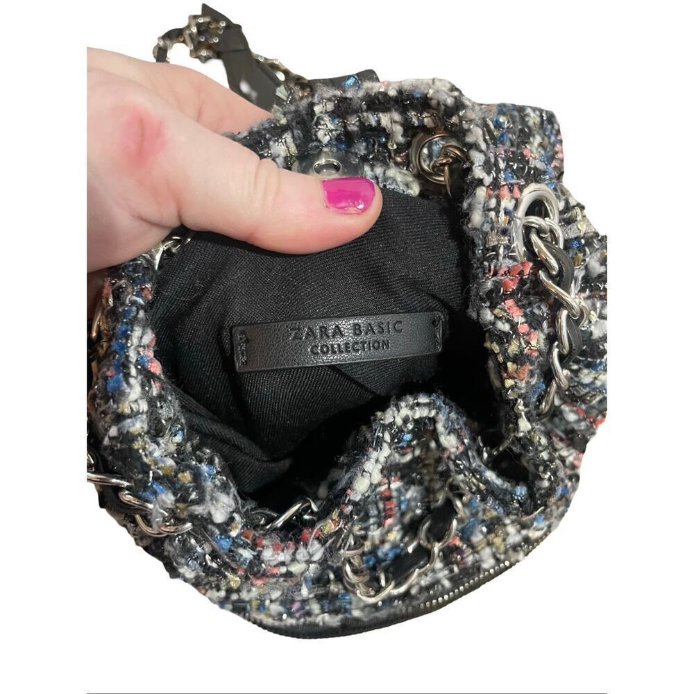 Zara Tweed Mini Rucksak Bag - Picture 9 of 9